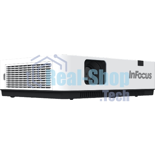 Проектор INFOCUS IN1049 3LCD, 5000 lm, WUXGA, 1.371.65:1, 50000:1, (Full 3D), 16W, 2хHDMI 1.4b, VGA in, CompositeIN, 3,5 мм audio IN, RCAx2 IN, USB-A, VGA out, 3,5 audio OUT, RS232, Mini USB B serv, RJ45, 3,3 кг