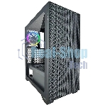 Компьютерный корпус Azza Hive черный без БП ATX 8x120мм 5x140мм 2xUSB 2.0 1xUSB 3.0 audio bott PSU