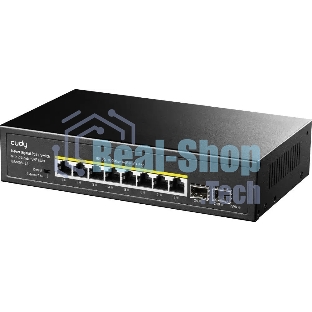 Коммутатор Cudy GS1008PS2 (L2) 8x1 Гбит/с 2SFP 8PoE+ 120W неуправляемый