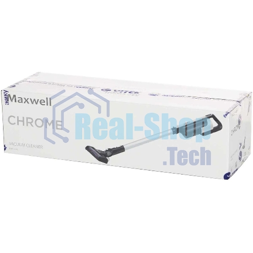 Пылесос вертикальный Maxwell MW-3246 белый/черный, питание от аккумулятора, 120 Вт, уборка сухая, пылесборник 0.4 л, работа от АКБ max 35 мин