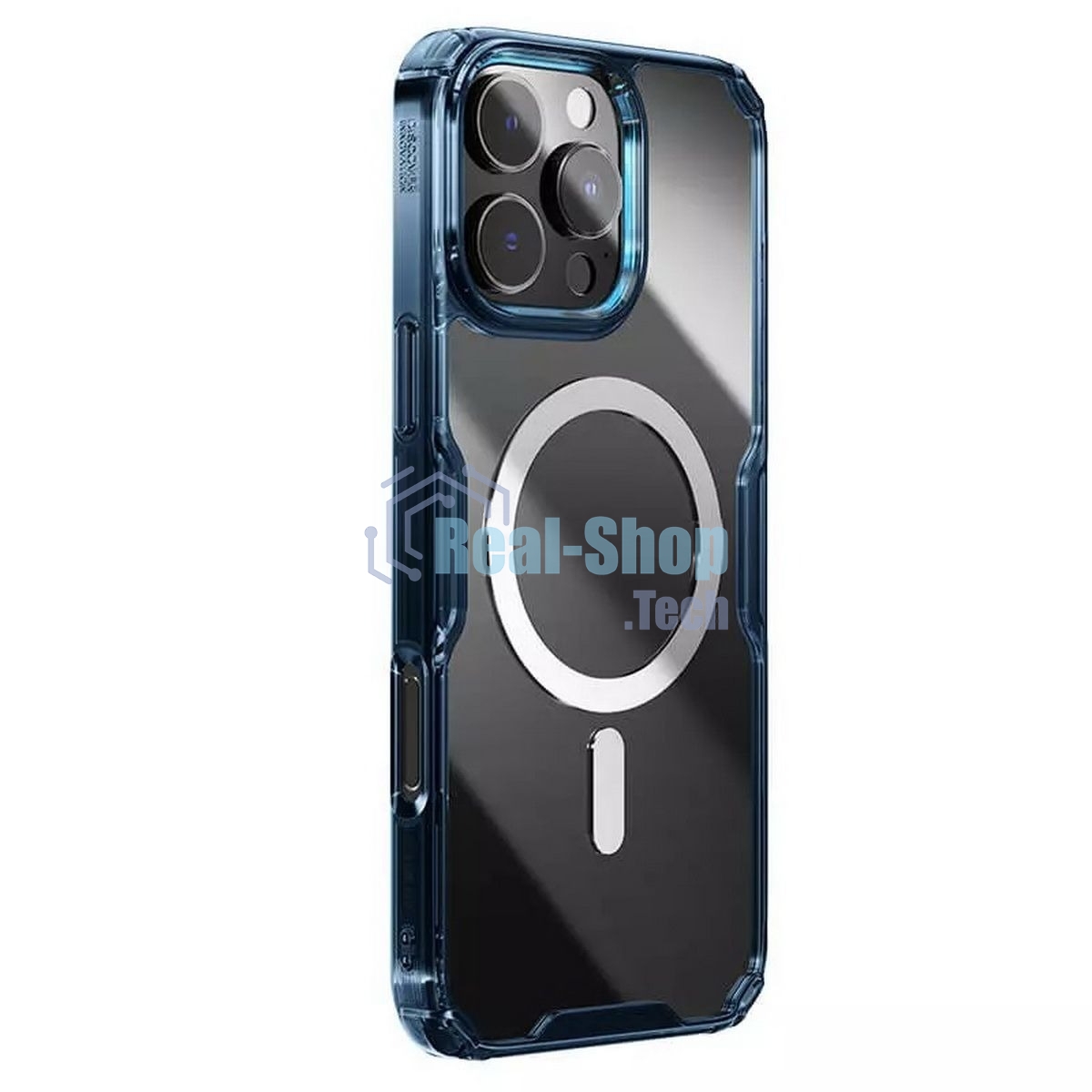 Чехол Nature TPU Pro Magnetic Case, синий, (AP IP16 Pro Max)