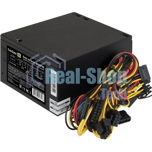 Блок питания ExeGate 850NPXE (EX292245RUS-S), 850Вт, (ATX, PPFC, SC, 12cm fan, 24pin, 2x(4+4)pin, 2xPCI-E, 5xSATA, 3xIDE, черный, кабель 220V 1,8м с защитой от выдергивания)