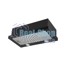 Вытяжка телескопическая HOMSair Flat 60 Glass черный, 60 см, 520 куб. м/ч, 45 дБ