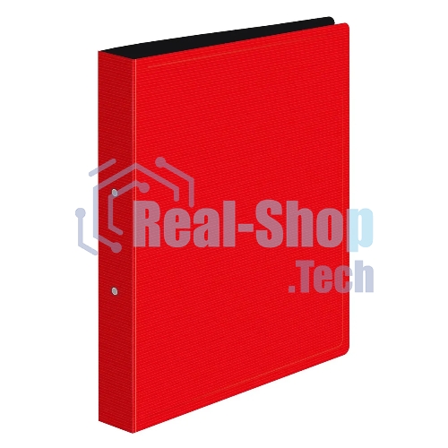 Папка на 2-х кольцах Бюрократ DeLuxe DL0740/2RED A4 пластик 0.7мм кор.32мм красный