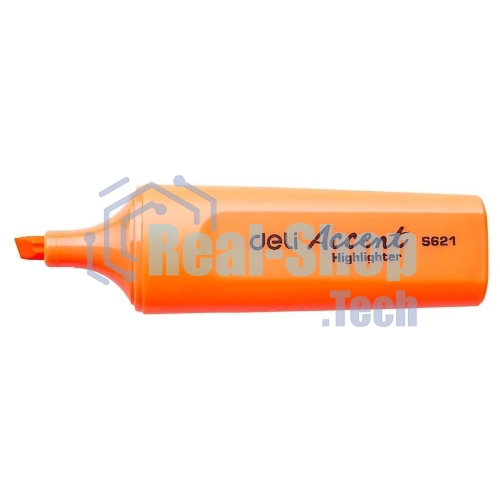 Текстовыделитель Deli Accent ES621ORANG Delight, скошенный пишущий наконечник, 1-5мм, оранжевый