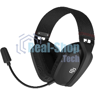 Гарнитура Oklick HS-L750G чёрный, беспроводная + проводная, радиоканал, до 18 ч