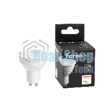 Лампа светодиодная Feron PRO LB-1607 7Вт 230В GU10 теплый с линзой 38 гр.