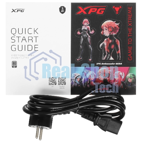 Блок питания ADATA XPG KYBER 750 (KYBER750G-BKCEU), 750Вт, 80 PLUS Gold, 120мм, черный