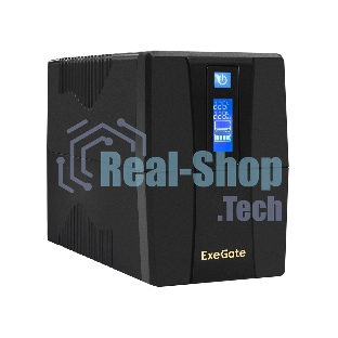 Источник бесперебойного питания ExeGate EP285586RUS SpecialPro Smart LLB-600.LCD.AVR.C13 600VA/360W, LCD, AVR, 4*IEC-C13, черный