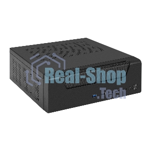 Компьютерный корпус Desktop ExeGate EX294018RUS FL-102 (mini-ITX, без БП, 2*USB+1*USB 3.0, аудио, черный)
