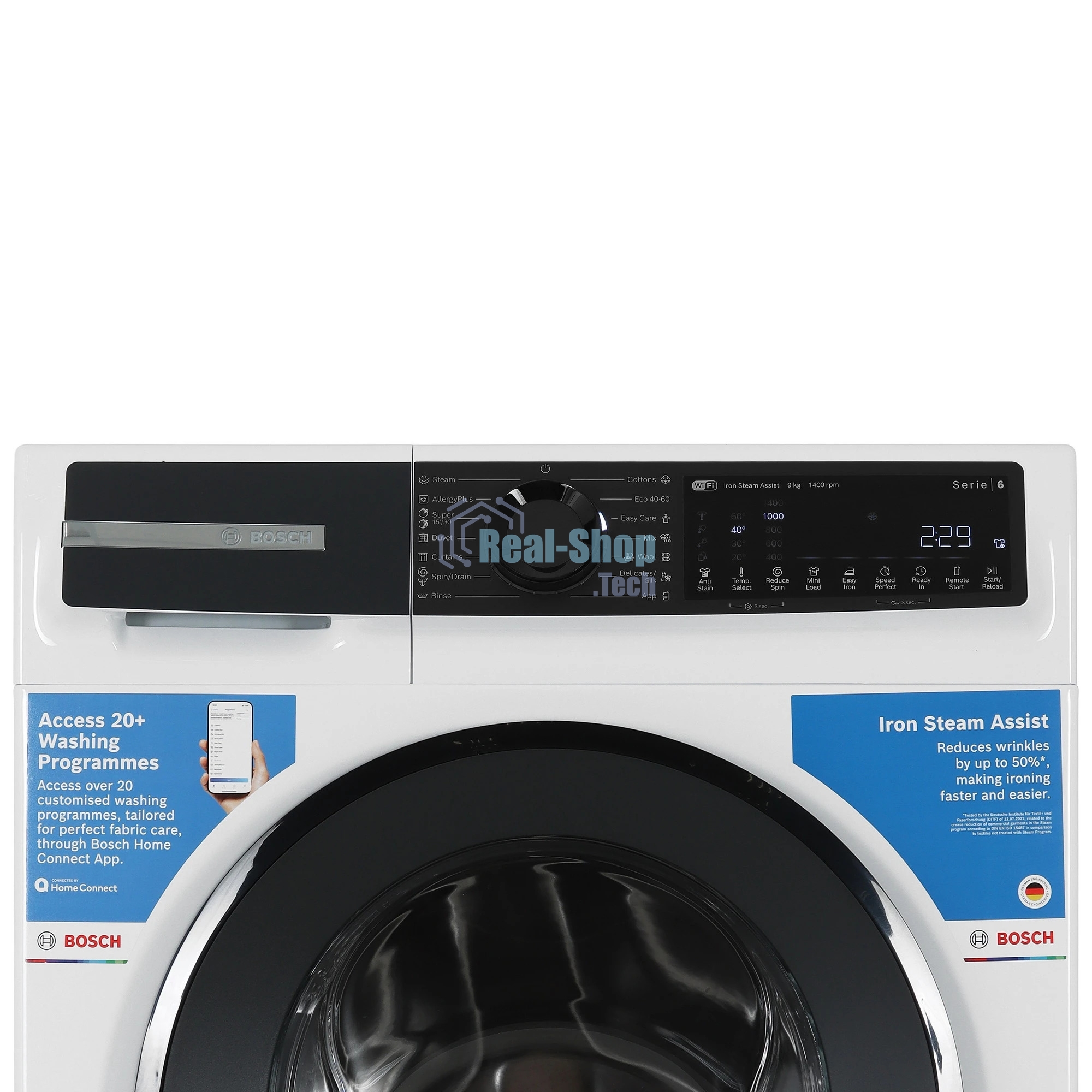 Стиральная машина Bosch WGK244Z0ME белый, загрузка фронтальная 9 кг, 1400 об/мин., класс: A+++