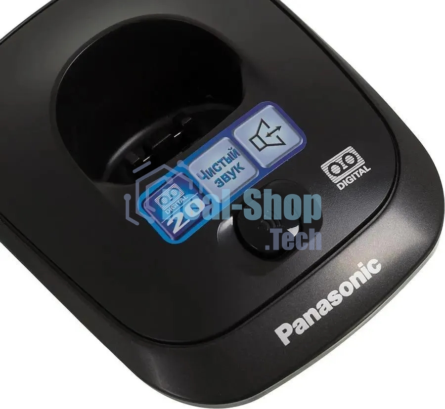 Телефон беспроводной (DECT) Panasonic KX-TG2521RUT (титан) АОН, Caller ID,спикерфон,голосовой АОН,полифония,цифровой автоответчик