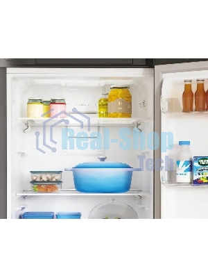 Холодильник Indesit ITS 5180 G серебристый двухкамерный 220/78л морозилка снизу, No Frost