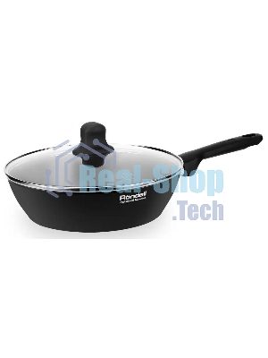 Сковорода Rondell Frank RDA-1372, 24 см, с крышкой, черный