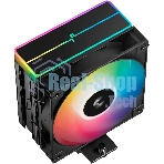 Кулер для процессора DEEPCOOL AG400 BK ARGb V2 черный 120мм алюминий+медь 2100rpm 31.6db 4-pin 220W 154мм