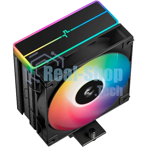 Кулер для процессора DEEPCOOL AG400 BK ARGb V2 черный 120мм алюминий+медь 2100rpm 31.6db 4-pin 220W 154мм