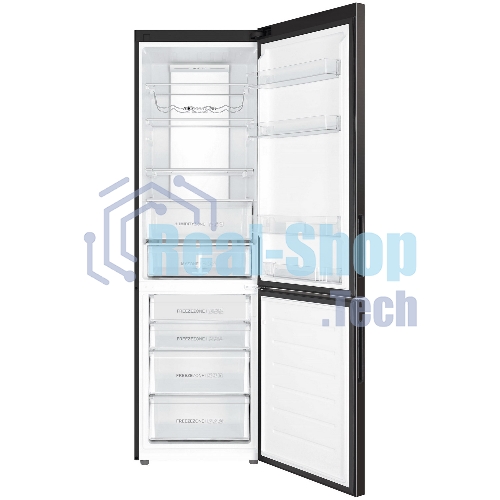 Холодильник Haier C4F740CDBGU1 графитовый двухкамерный 286/115л морозилка снизу, No Frost