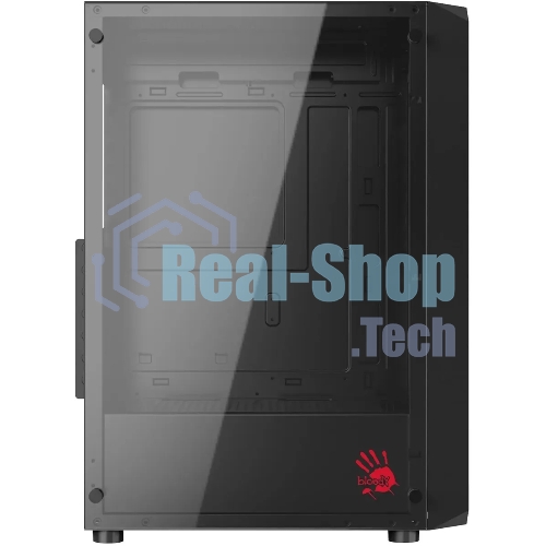 Компьютерный корпус Bloody BD-CC114 черный без БП ATX 8x120мм 1xUSB 2.0 1xUSB 3.0 audio bott PSU