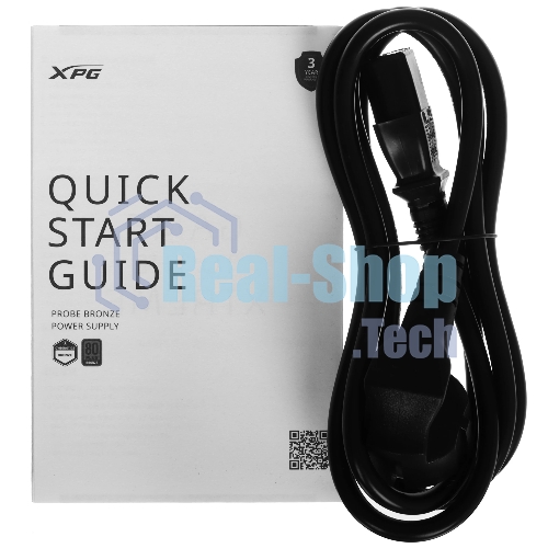Блок питания ADATA XPG PROBE600B-BKCEU, 600Вт, 80 PLUS Bronze, 120мм, черный