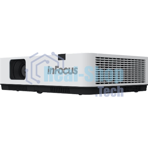 Проектор INFOCUS IN1049 3LCD, 5000 lm, WUXGA, 1.371.65:1, 50000:1, (Full 3D), 16W, 2хHDMI 1.4b, VGA in, CompositeIN, 3,5 мм audio IN, RCAx2 IN, USB-A, VGA out, 3,5 audio OUT, RS232, Mini USB B serv, RJ45, 3,3 кг