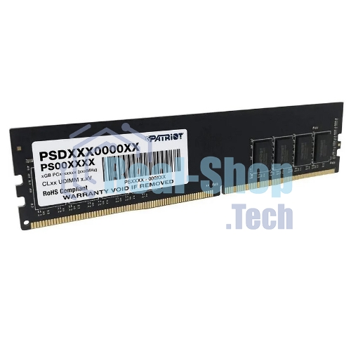 Оперативная память Patriot Signature, DDR4, 8GB (1x8 GB), 3200 MHz, CL22, DIMM