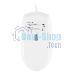 Мышь проводная Oklick 147M белый, 2000 dpi, USB, кнопки - 4