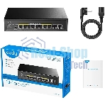 Коммутатор Cudy GS1010PE (L2) 10x1 Гбит/с 8PoE+ 120W неуправляемый