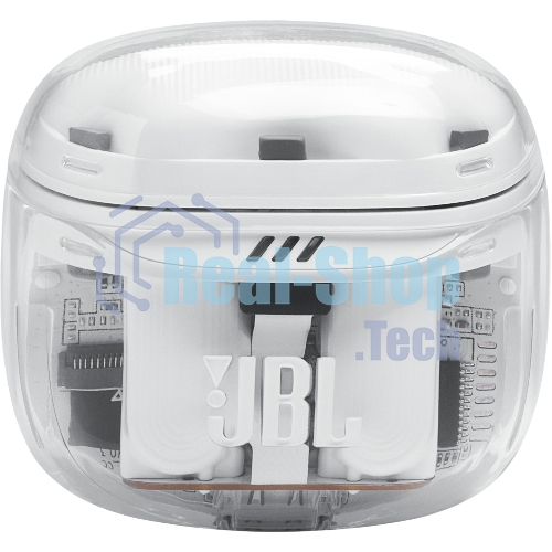 Наушники TWS JBL Tune Flex 2 призрачно-белый, вкладыши/внутриканальные (трансформер), Bluetooth, адаптивное шумоподавление