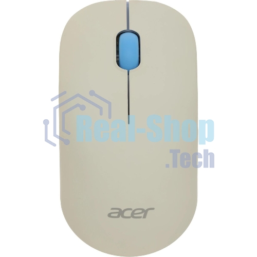 Комплект клавиатура + мышь Acer OCC205 беспроводной USB, 1200 dpi, белый/голубой