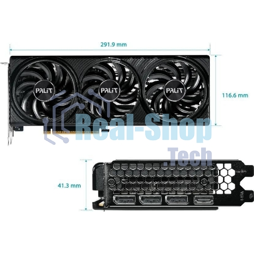 Видеокарта Palit PCI-E 5.0 RTX 5060Ti INFINITY 3 OC NVIDIA GeForce RTX 5060TI 16Gb 128bit GDDR7 2407/28000 HDMIx1 DPx3 HDCP Ret