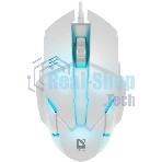 Мышь проводная Defender Host MB-982 белый, 1000 dpi, USB, кнопки - 3