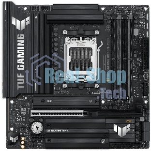 Материнская плата ASUS TUF Gaming B850M-Plus, AM5, AMD B850, 4xDDR5, 4xSATA, 3xM.2, 1xPCIe 5.0 x16, 1xPCIe 4.0 x4, 1xPCIe x1, 1xDP, 1xHDMI, 1x2.5Gb LAN, 4xUSB 2.0, 4xUSB 3.2 Gen 1, 3xUSB 3.2 Gen 2, 1xUSB-C, 3x3.5 мм, 7.1, mATX