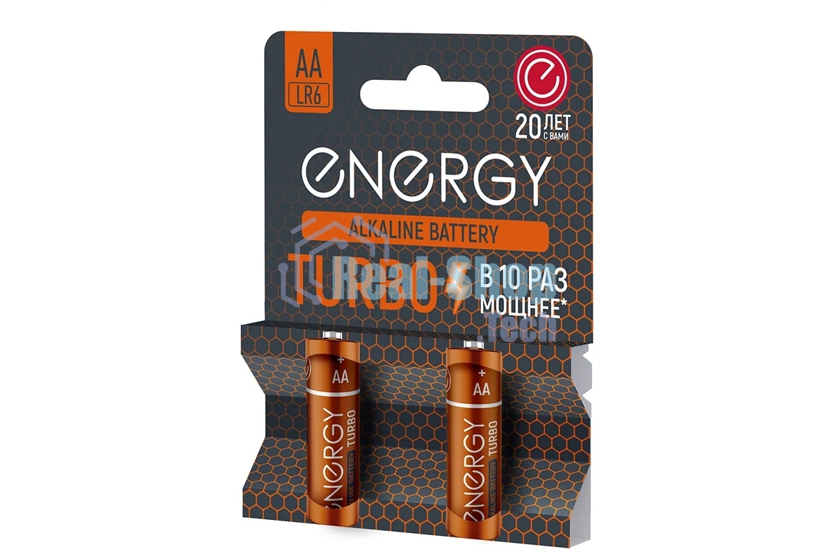 Батарейка алкалиновая Energy Turbo LR6/2B (AА)