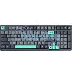 Клавиатура проводная A4Tech Fstyler FS300 механическая черный/серый USB for gamer LED (FS300 PANDA ROCK)