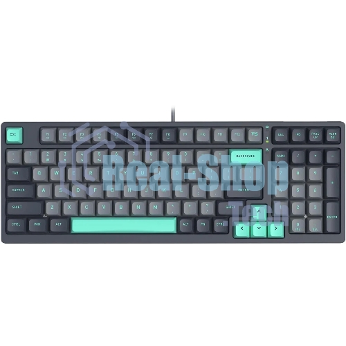 Клавиатура проводная A4Tech Fstyler FS300 механическая черный/серый USB for gamer LED (FS300 PANDA ROCK)