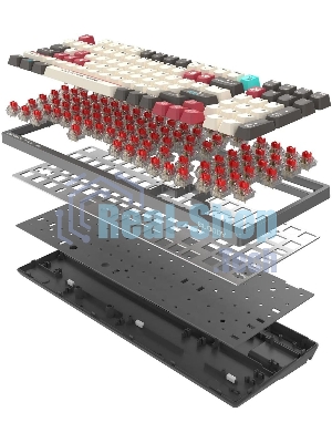 Клавиатура A4Tech Bloody S98 Pixels Red проводная USB серый/бежевый