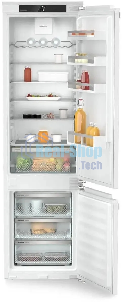 Встраиваемый холодильник Liebherr Pure, ниша 194 см, EasyFresh, МК NoFrost 3 контейнера, сенсорный дисплей Touch, door-on-door.