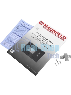 Встраиваемая микроволновая печь Maunfeld MBMO.20.1PGb черный, 20 л, 800 Вт, переключатели - поворотный механизм