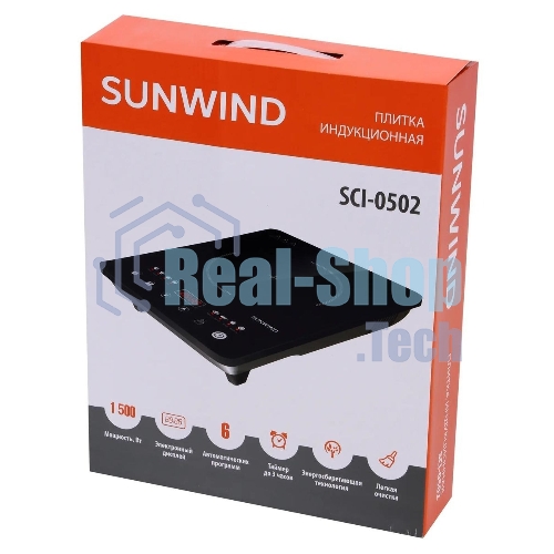 Плита настольная индукционная SunWind SCI-0502 черный стеклокерамика (настольная)