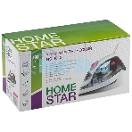 Утюг HomeStar HS-4012 серый/белый, 1800 Вт, 100 г/мин, 190 мл