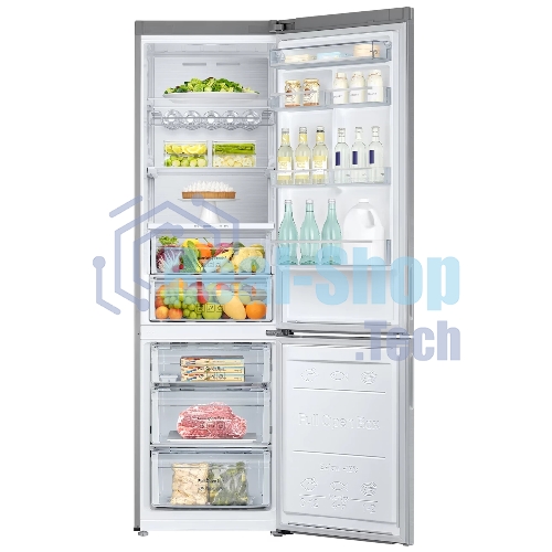 Холодильник Samsung RB37A5411SA графит двухкамерный 269/98л морозилка снизу, No Frost