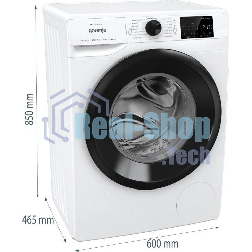 Стиральная машина Gorenje WPNEI82SBSWIFI/C белая, загрузка фронтальная 8кг, 1200 об/мин., класс: A+++
