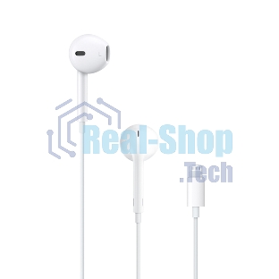 Проводные наушники Apple EarPods A1748 белый, вкладыши, Lightning, микрофон, регулировка громкости