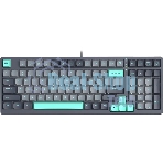 Клавиатура проводная A4Tech Fstyler FS300 механическая черный/серый USB for gamer LED (FS300 PANDA ROCK)