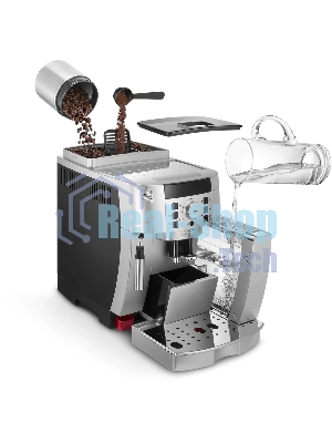 Кофемашина автоматическая DeLonghi ECAM 22.110.SB серебристый, исп. кофе - молотый/зерновой, 1.8 л, 1450 Вт, 15 Бар.