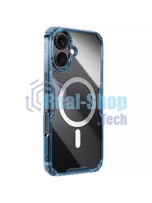 Чехол Nature TPU Pro Magnetic Case, синий, (AP iP16)