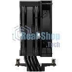 Кулер для процессора DEEPCOOL AG400 BK ARGb V2 черный 120мм алюминий+медь 2100rpm 31.6db 4-pin 220W 154мм