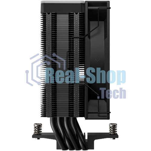 Кулер для процессора DEEPCOOL AG400 BK ARGb V2 черный 120мм алюминий+медь 2100rpm 31.6db 4-pin 220W 154мм