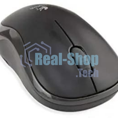 Мышь беспроводная Logitech B175 черный, 1000 dpi, радиоканал, USB, кнопки - 3
