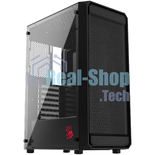 Компьютерный корпус Bloody BD-CC114 черный без БП ATX 8x120мм 1xUSB 2.0 1xUSB 3.0 audio bott PSU